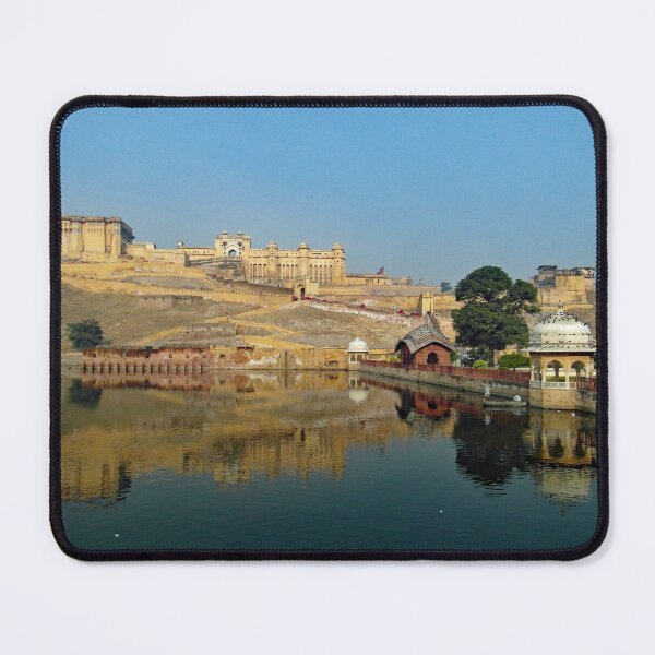 Item preview,  Amber Fort reflected in beautiful Maotha Lake designed and sold by cuisinecat2.
