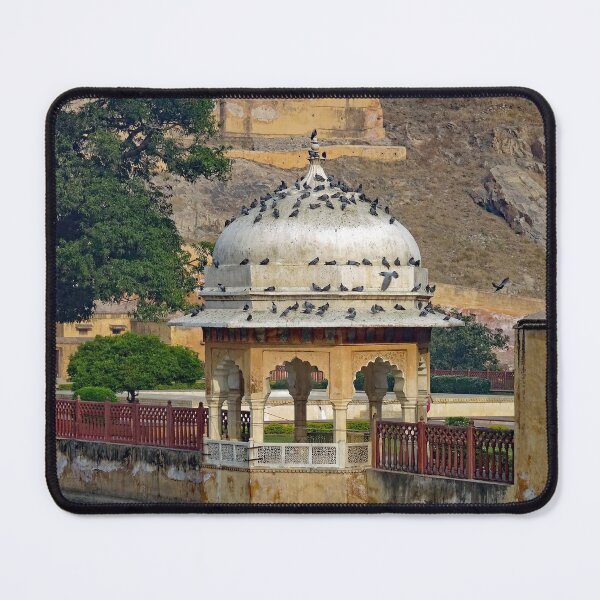Item preview, Pigeons on a pagoda at the Amber Fort in Jaipur, Rajasthan, India designed and sold by cuisinecat2.