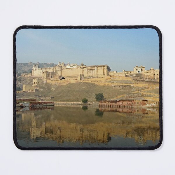 Item preview, The Amber Fort at Jaipur reflected in Maotha lake in Rajasthan India designed and sold by cuisinecat2.