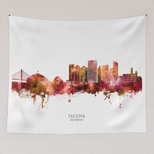 Item preview, Tacoma Washington Skyline designed and sold by ArtPrints.