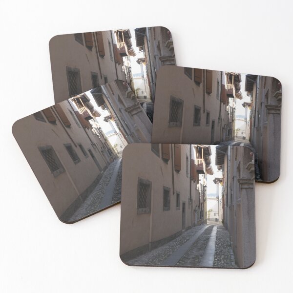 Item preview, North Italy Life in the center of the lombard medieval city. Walking through narrow streets and walls. Sunny summer day. (vertical) designed and sold by Maurizio Fabbroni.