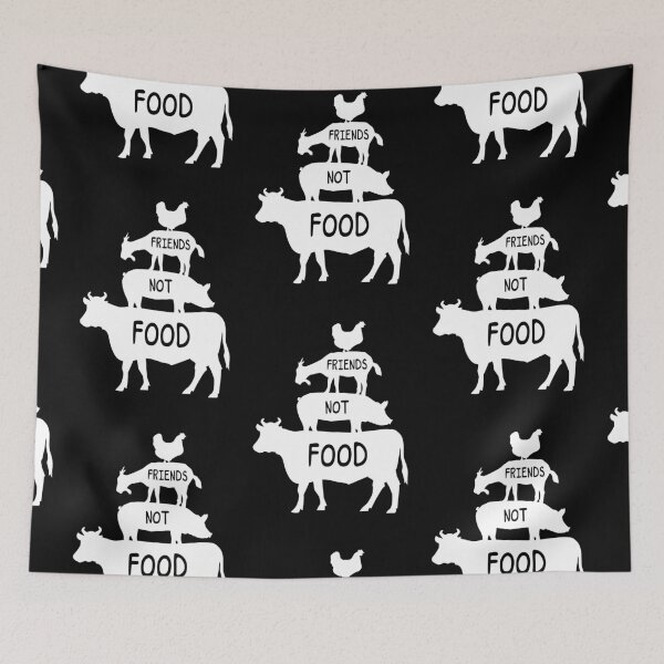 Item preview, Vegan - friend not food designed and sold by AEGMEDIA.