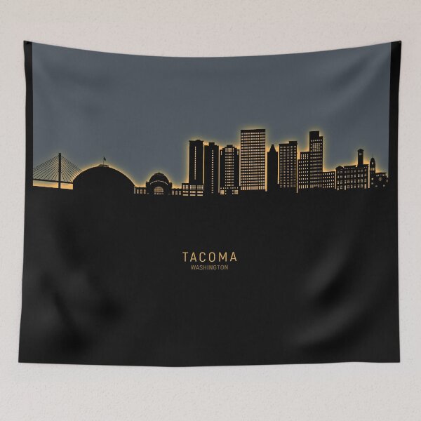 Item preview, Tacoma Washington Skyline designed and sold by ArtPrints.