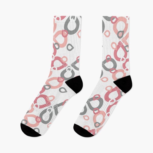 Item preview, Retro pink socks designed and sold by Zoef-Design.