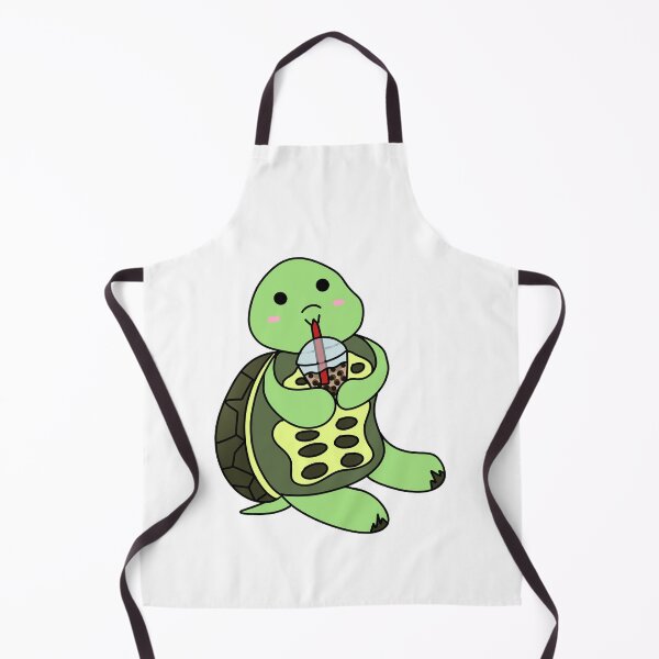 Aperçu de l'œuvre Tortue Sirotant Boba, Tortue Boisson Boba créée et vendue par Yaseee.