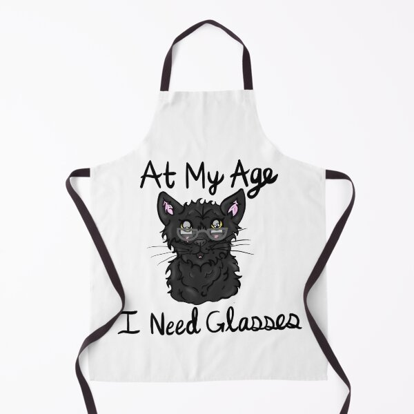 Item preview, At My Age I Need Glasses Black Cat designed and sold by BioLushGraphics.