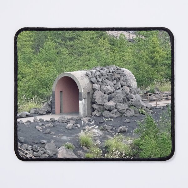 Item preview, Volcanic rocks on an eruption shelter in Japan designed and sold by cuisinecat2.