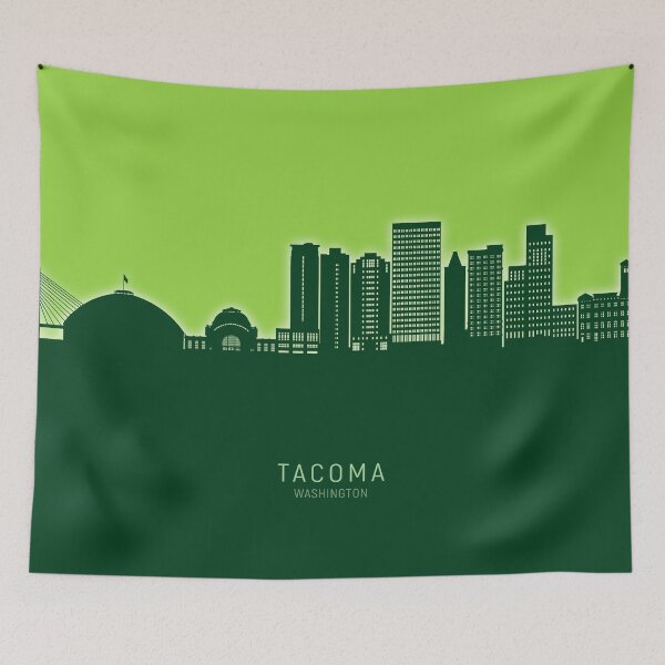 Item preview, Tacoma Washington Skyline designed and sold by ArtPrints.