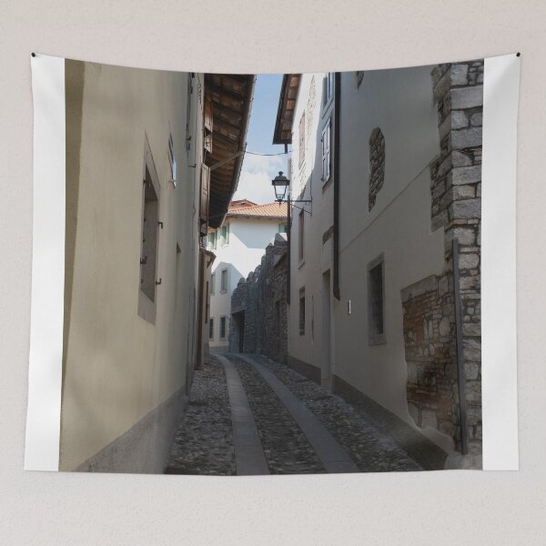 Item preview, North Italy Life in the center of the lombard medieval city. Walking through narrow streets and walls. Sunny summer day. (vertical) designed and sold by Maurizio Fabbroni.