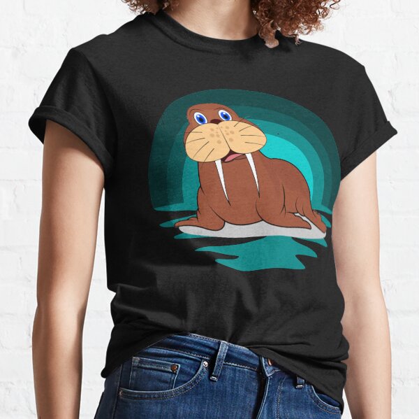 Happy Walrus At Sunrise Classic T-Shirt