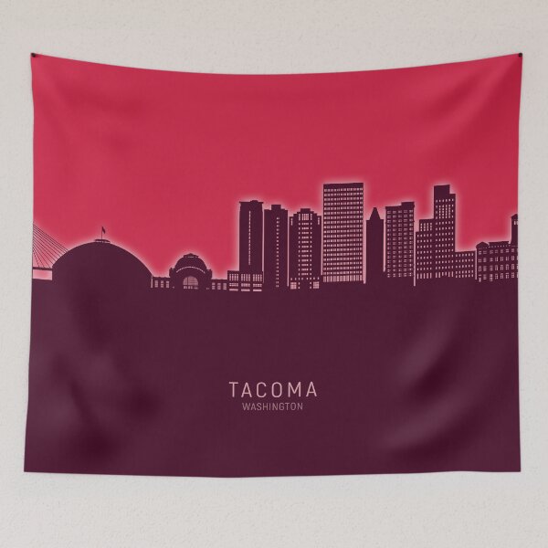 Item preview, Tacoma Washington Skyline designed and sold by ArtPrints.