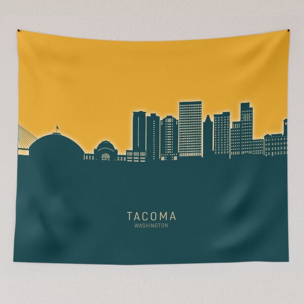 Item preview, Tacoma Washington Skyline designed and sold by ArtPrints.