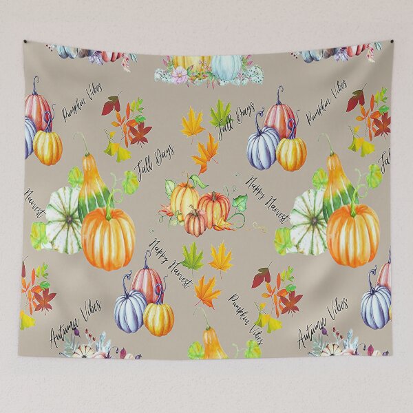 Item preview, Cute Fun Pumpkin Design with Lettering,Plaid and all things pumpkin Thanksgiving ,Thankful Grateful Blessed, Pumpkin spice and all things nice designed and sold by Adri Barnard.