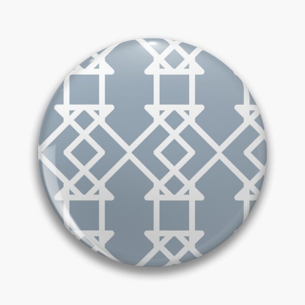 Item preview, Blue and White Tessellation Line Pattern 27 Pairs 2022 Popular Color Sherwin Williams Aleutian SW 6241 designed and sold by ColorOfTheYears.