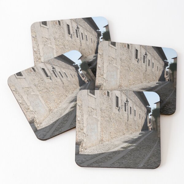Item preview, North Italy Life in the center of the lombard medieval city. Walking through narrow streets and walls. Sunny summer day. (vertical) designed and sold by Maurizio Fabbroni.