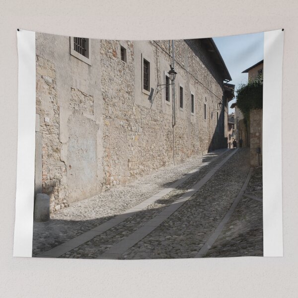 Item preview, North Italy Life in the center of the lombard medieval city. Walking through narrow streets and walls. Sunny summer day. (vertical) designed and sold by Maurizio Fabbroni.