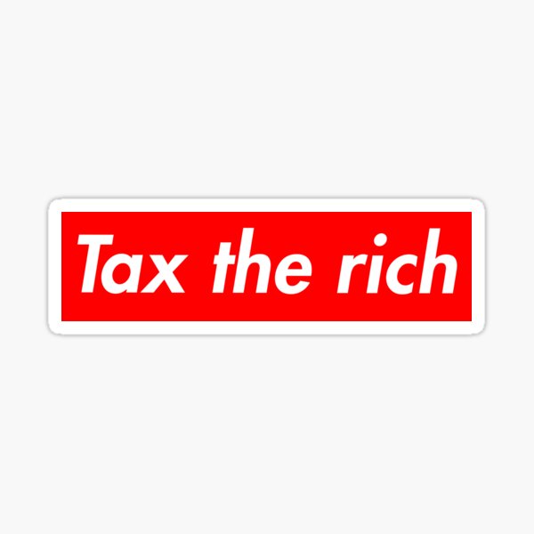 Artikel-Vorschau von Tax The Rich - Streetwear-Logo-Parodie, designt und verkauft von BaseDemocracy.
