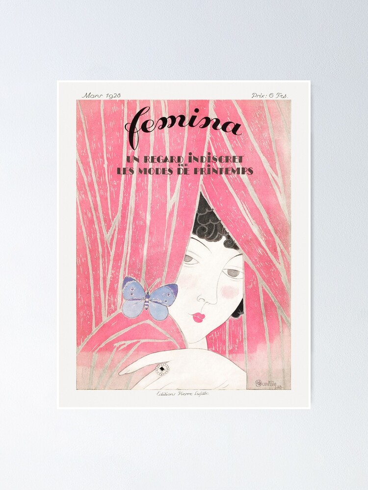 pijn doen Horen van duizelig The Fashion Magazine as Temptress, Femina (1928). Original from The  Rijksmuseum" Poster for Sale by SunnyAlloy | Redbubble
