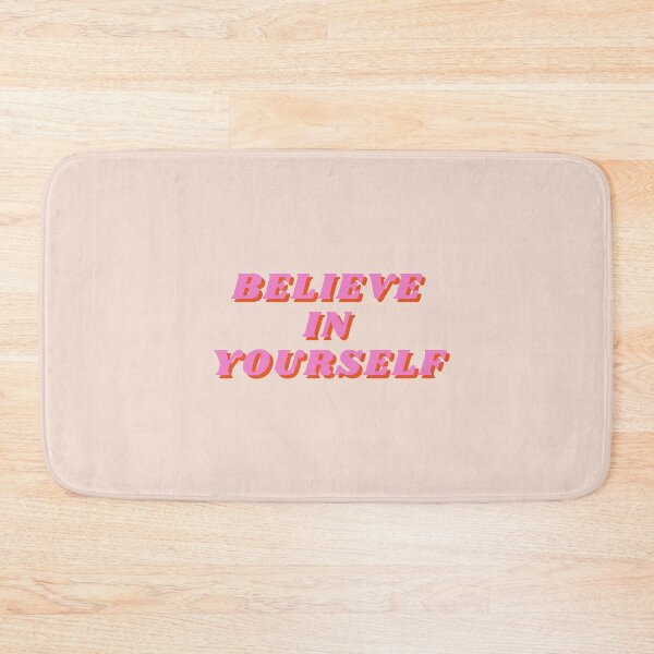 Item preview, Believe in Yourself, Inspirational, Motivational, Empowerment, Mindset, Pink designed and sold by Magic Love Art Print.