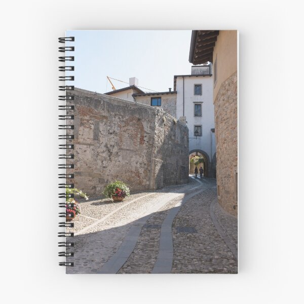 Item preview, North Italy Life in the center of the lombard medieval city. Walking through narrow streets and walls. Sunny summer day. (vertical) designed and sold by Maurizio Fabbroni.