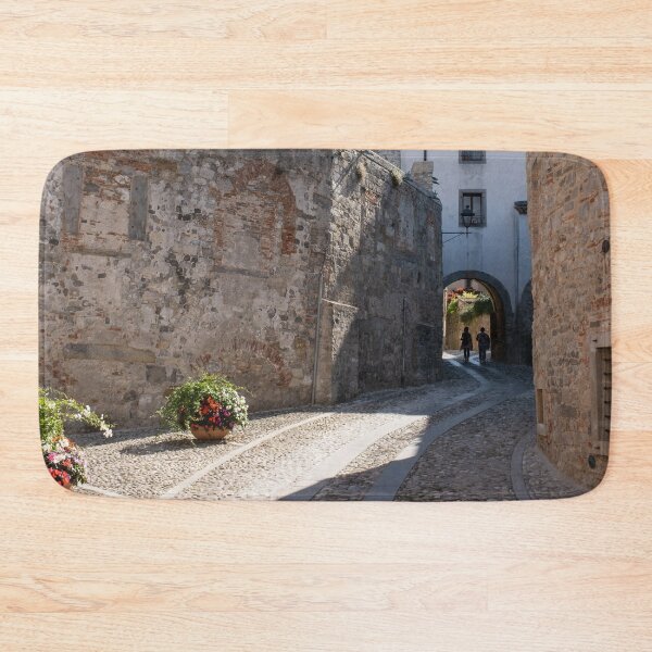 Item preview, North Italy Life in the center of the lombard medieval city. Walking through narrow streets and walls. Sunny summer day. (vertical) designed and sold by Maurizio Fabbroni.
