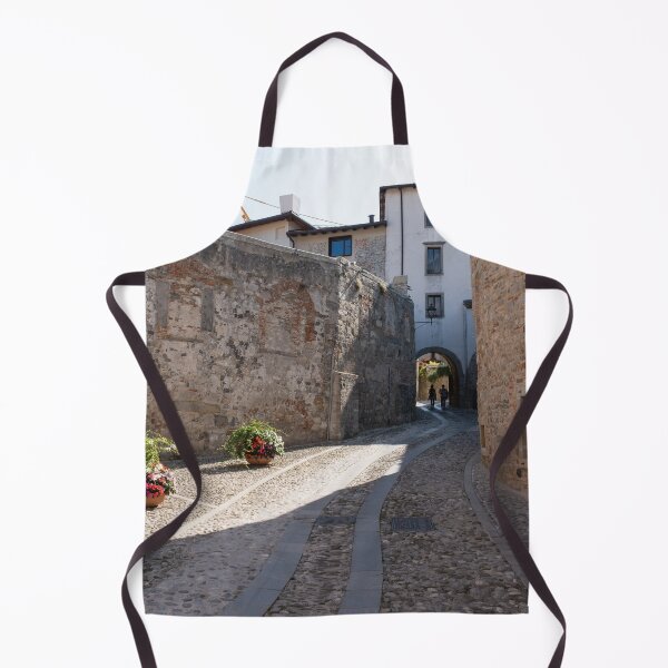 Item preview, North Italy Life in the center of the lombard medieval city. Walking through narrow streets and walls. Sunny summer day. (vertical) designed and sold by Maurizio Fabbroni.