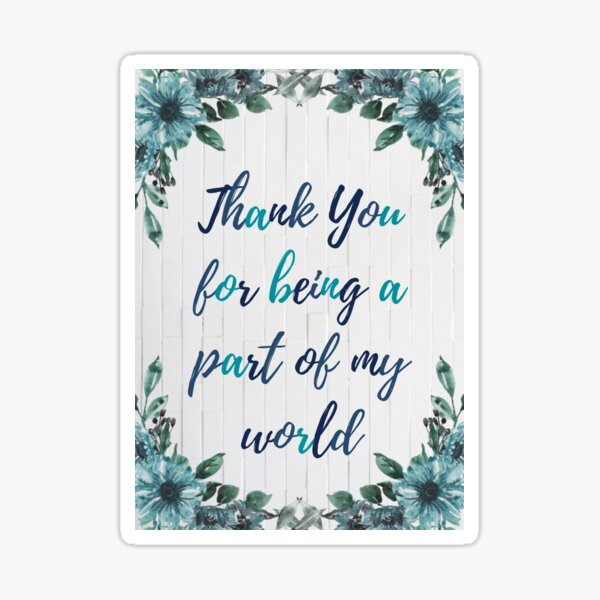 Thank You for Being a Friend Sticker – Witty Voyager