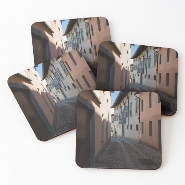 Item preview, North Italy Life in the center of the lombard medieval city. Walking through narrow streets and walls. Sunny summer day. (vertical) designed and sold by Maurizio Fabbroni.