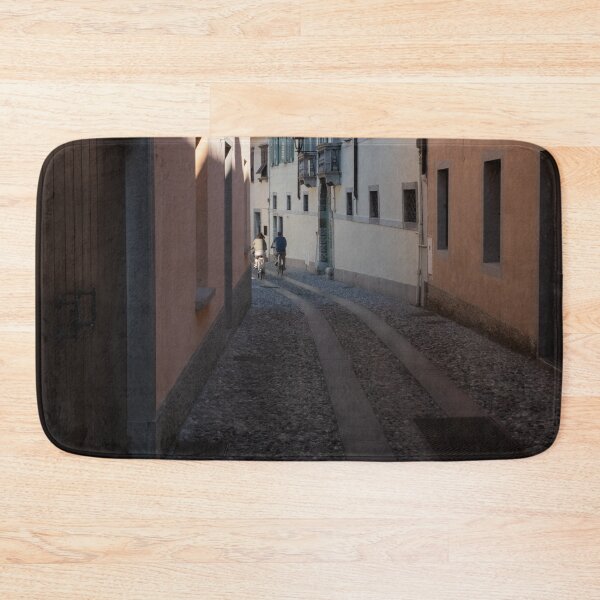 Item preview, North Italy Life in the center of the lombard medieval city. Walking through narrow streets and walls. Sunny summer day. (vertical) designed and sold by Maurizio Fabbroni.