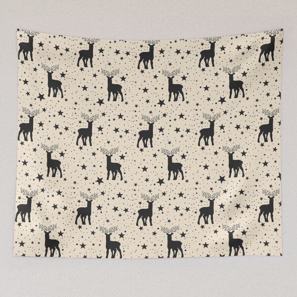 Item preview, Christmas Deer Pattern designed and sold by retroyule.