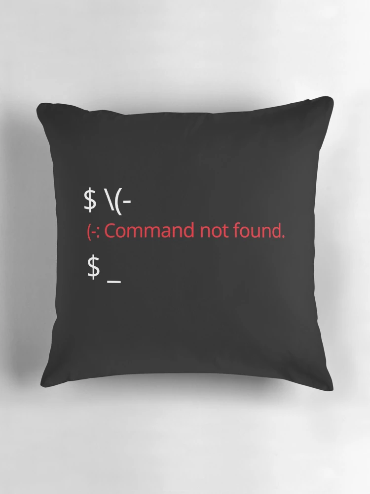 Thumbnail 3 of 4, Pillow, Computer Geek Command Not Found designed and sold by ComputerGeeksTs.