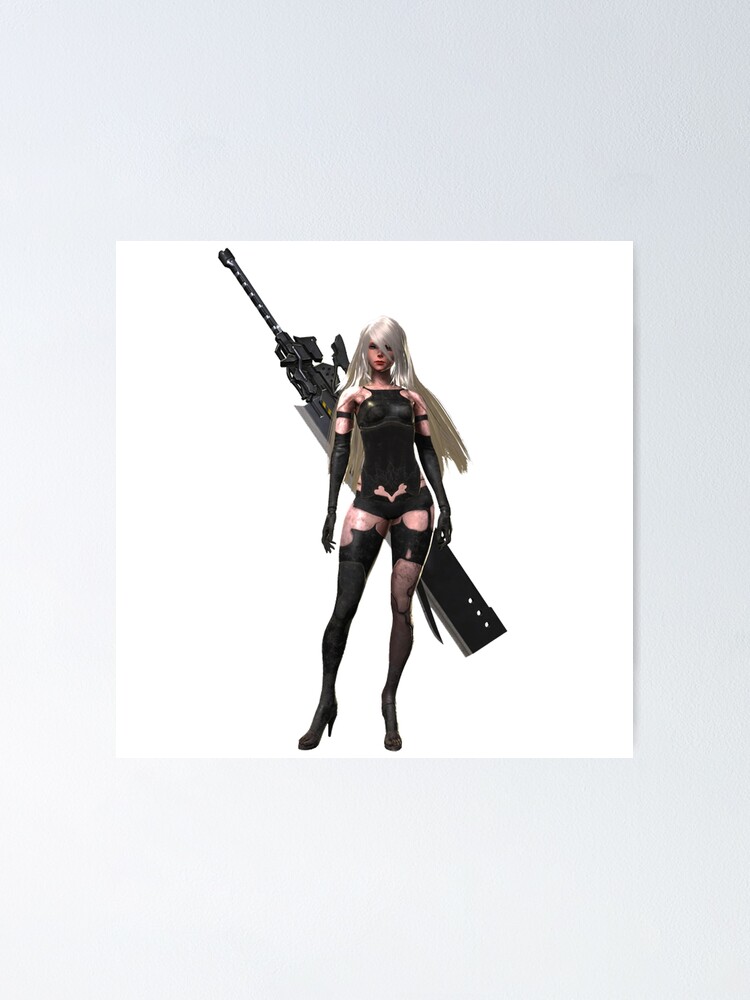 A2 Nier Poster For Sale By Snailhunter66 Redbubble   Fposter,small,wall Texture,product,750x1000 