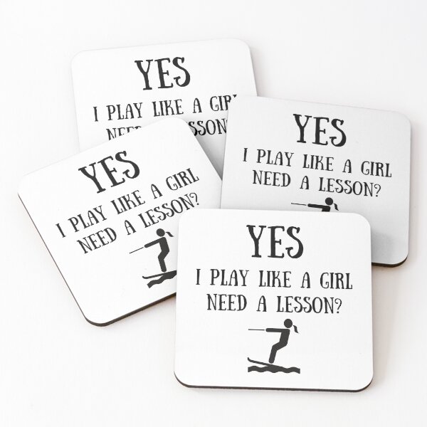 Item preview, Waterskiing: Yes I play like a girl, Need a lesson? designed and sold by TheGreenGoat.