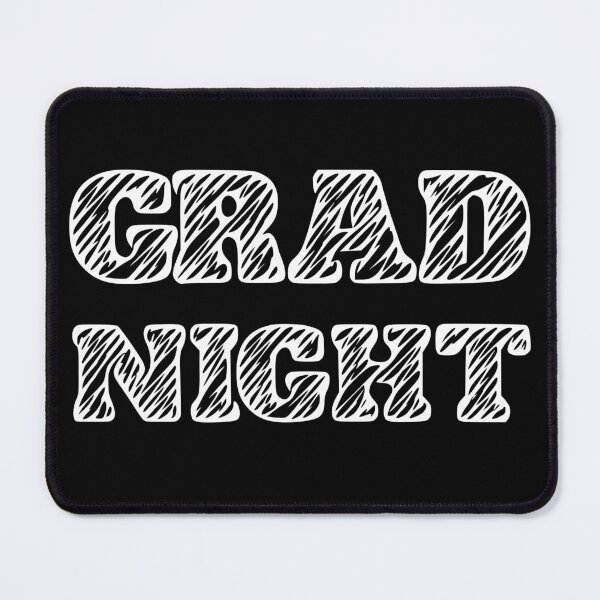Item preview, Graduation Night Celebration Scribble Font White designed and sold by Vibbin4Life33.