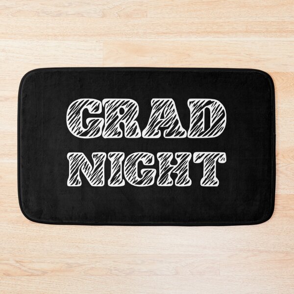 Item preview, Graduation Night Celebration Scribble Font White designed and sold by Vibbin4Life33.