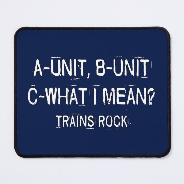 Item preview, Trains Rock Model Railroading and Railways Funny Design Statement designed and sold by UrTops.