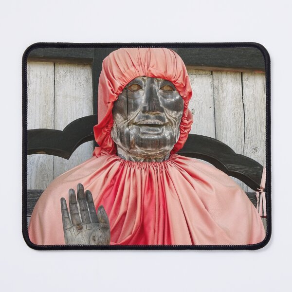 Item preview, Scary blessing from a wood Buddha designed and sold by cuisinecat2.