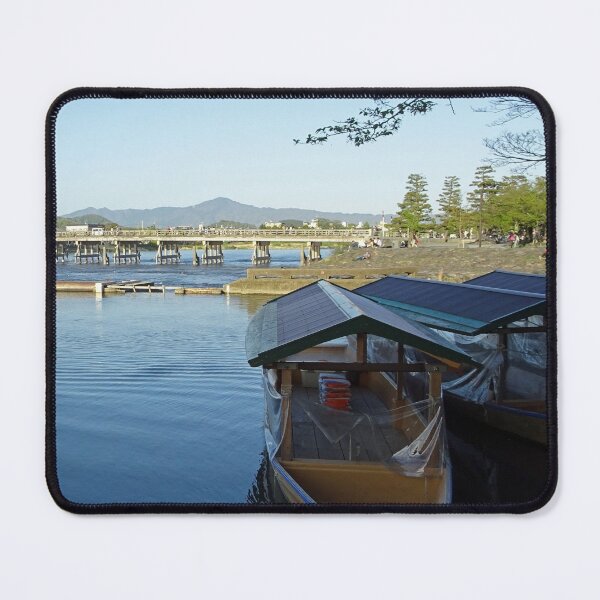 Item preview, Arashiyama River Boats near Togetsukyo bridge designed and sold by cuisinecat2.