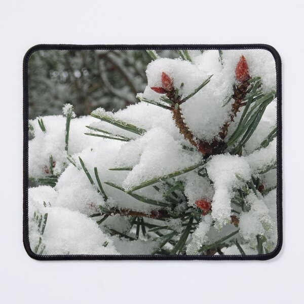 Item preview, Snowy Pines in Winter designed and sold by cuisinecat2.