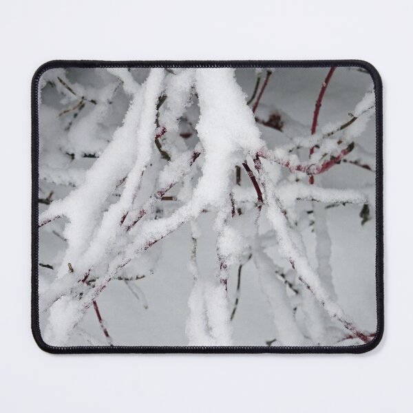 Item preview, Red Tree Branches Covered in Snow designed and sold by cuisinecat2.