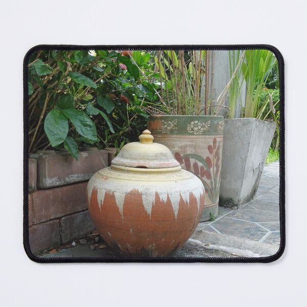 Item preview, Pretty pots in an Asian Garden designed and sold by cuisinecat2.