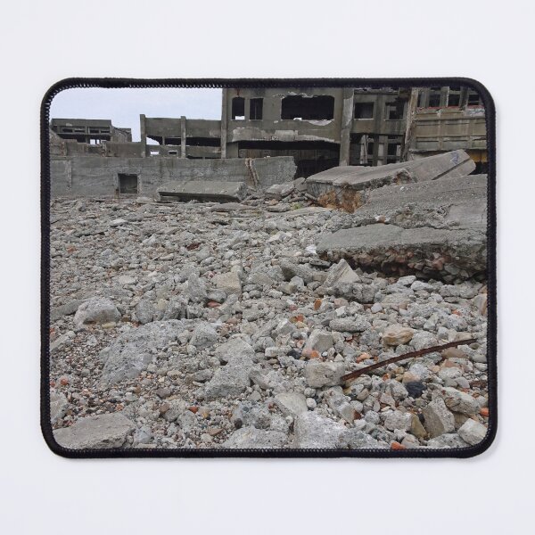 Item preview, Gunkanjima rubble near Nagasaki Japan designed and sold by cuisinecat2.