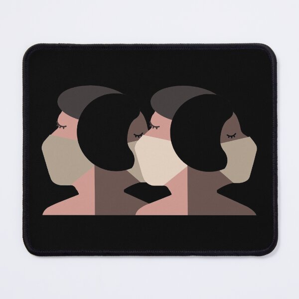 Item preview, Harmony and Love in Difficult Times. Multi racial face mask wearing design. designed and sold by UrTops.