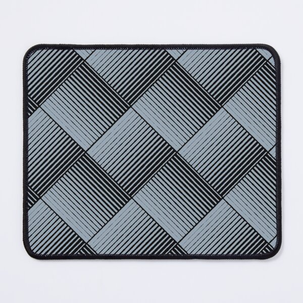 Item preview, Black and Blue Square Mosaic Stripe Pattern Pairs 2022 Popular Color Sherwin Williams Aleutian SW 6241 designed and sold by ColorOfTheYears.