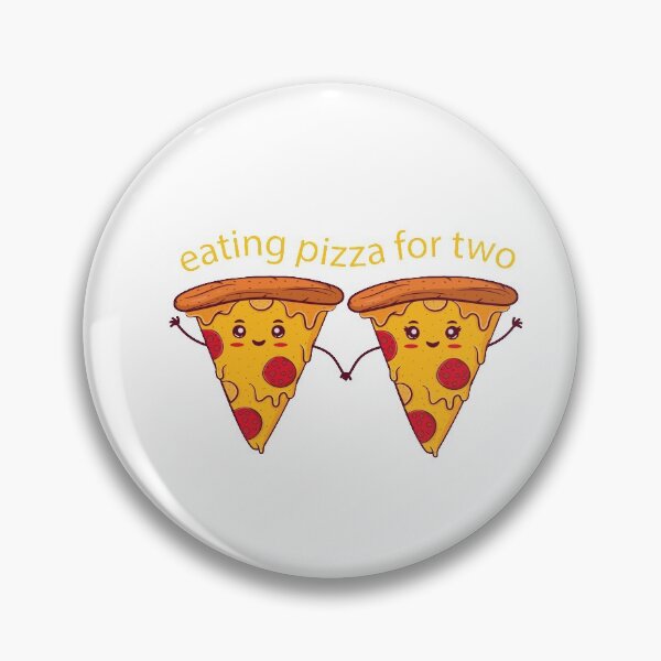 Item preview, eating pizza for two t-shirts- pizza t-shirts -lover pizza t-shirts designed and sold by zed25designer.
