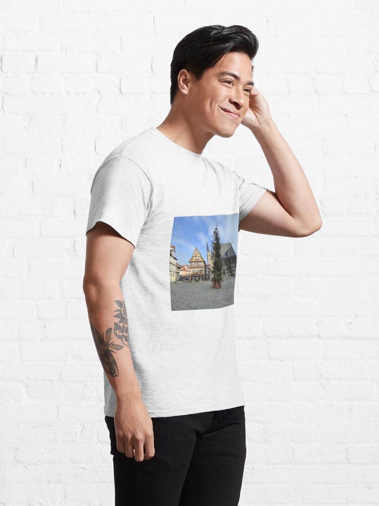 Alternative Ansicht von Quedlinburg, Markt Classic T-Shirt