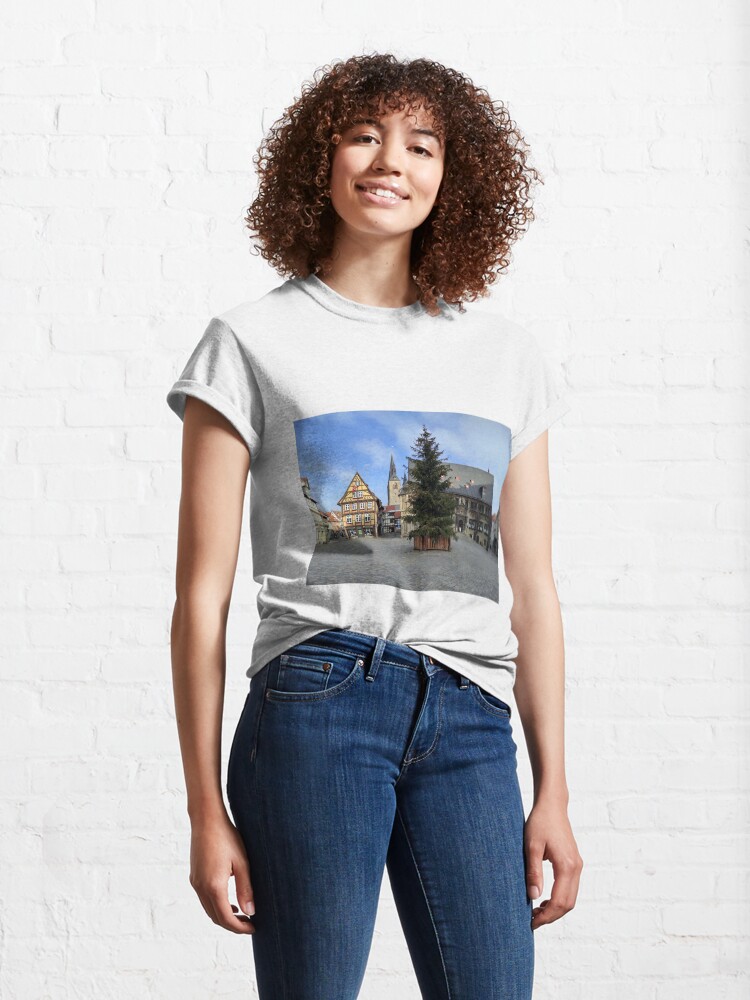 Alternative Ansicht von Quedlinburg, Markt Classic T-Shirt