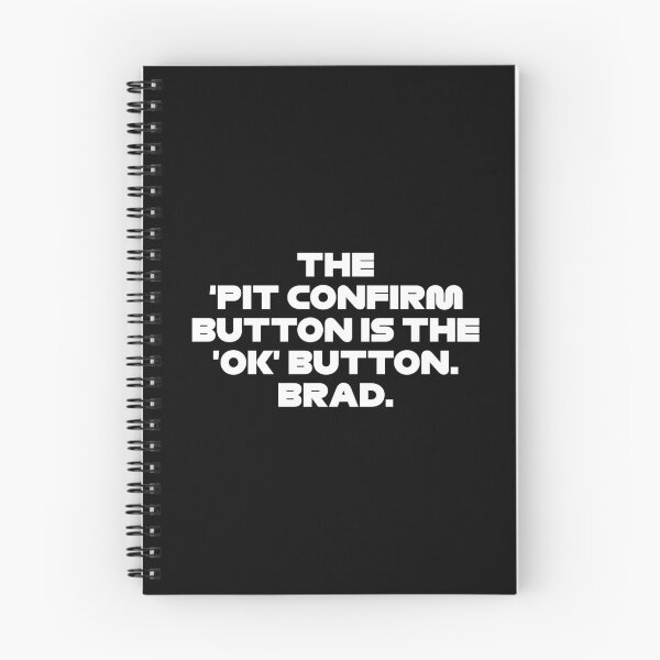 Item preview, Pit Confirm Button is the Ok Button Brad - STR. Radio Voice Dutch GP 2021 (White) designed and sold by FilipeFerreira.