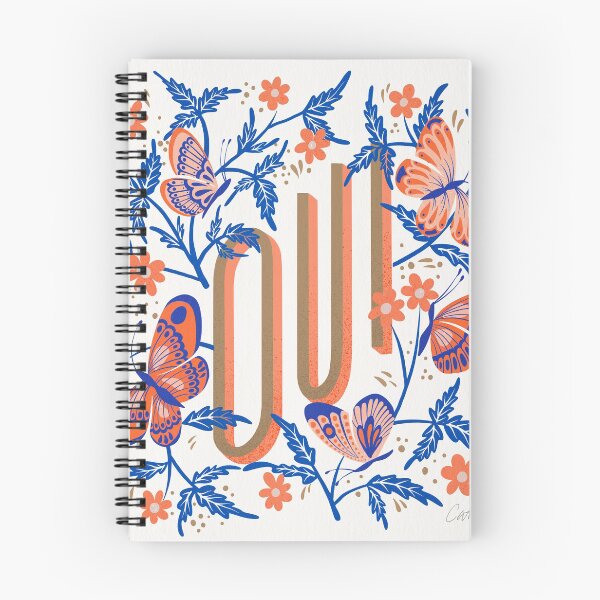 Item preview, Oui Butterflies – Red & Blue designed and sold by Cat Coquillette.
