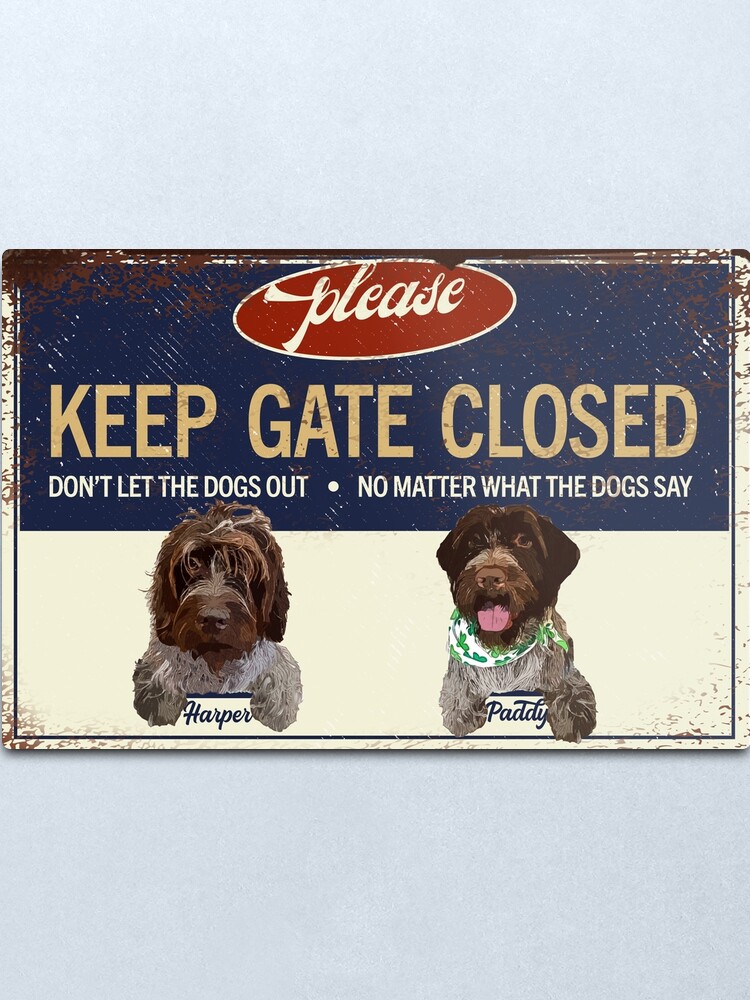 Alternate view of Please GRIFF signage Metal Print